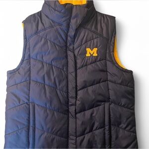 Columbia Black and Yellow Puffer Vest